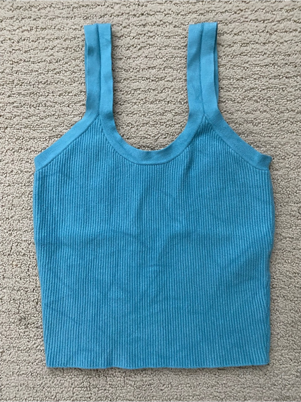 Abercrombie & Fitch Turquoise Ribbed Tank
